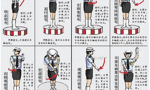 交警手势8个动作_交警手势8个动作图片